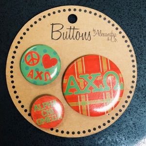 Alpha Chi Omega Buttons (big and Little) new